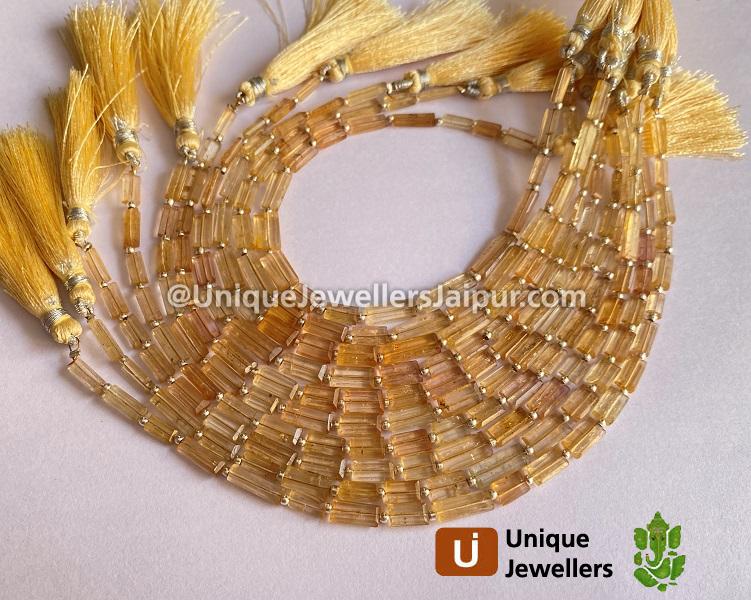 Imperial Topaz Cut Baguette Beads